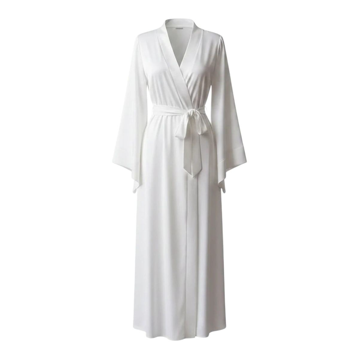 Kimono Satin Femme Manches Larges Style Mariée | Le Monde du Peignoir
