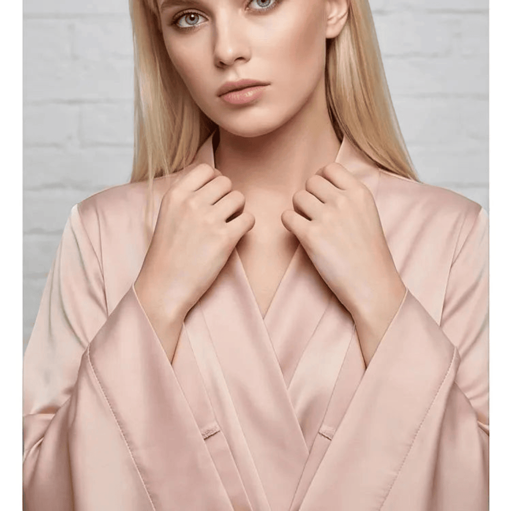 Kimono Satin Femme Style Mariée Longueur Sol | Le Monde du Peignoir