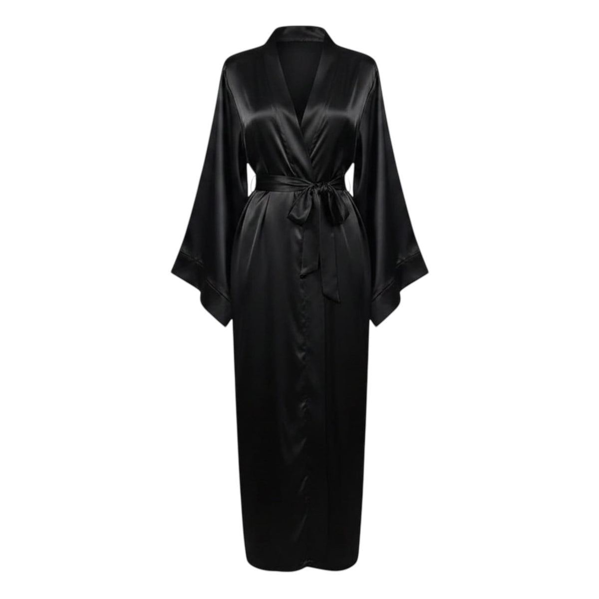 Kimono Satin Femme Turquoise Long Artisanal | Le Monde du Peignoir