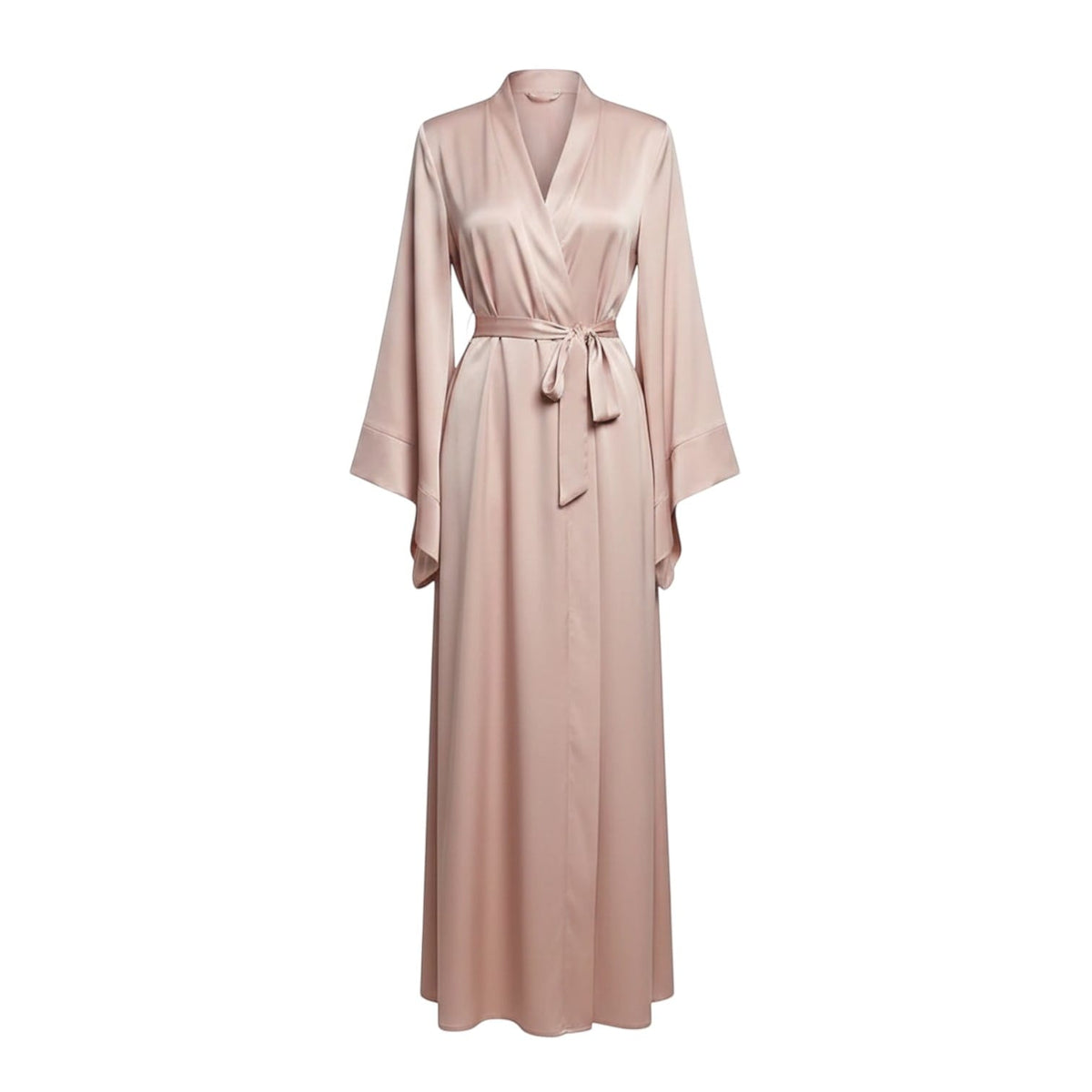 Kimono Satin Femme Turquoise Long Artisanal | Le Monde du Peignoir