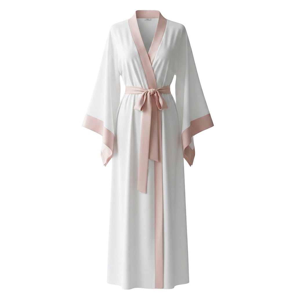 Kimono Soie Ivoire Femme Longueur Sol Mariage | Le Monde du Peignoir