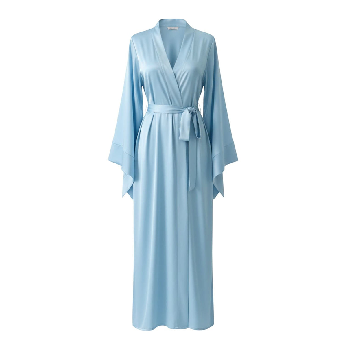Kimono Soie Satin Femme Beige Longueur Sol | Le Monde du Peignoir
