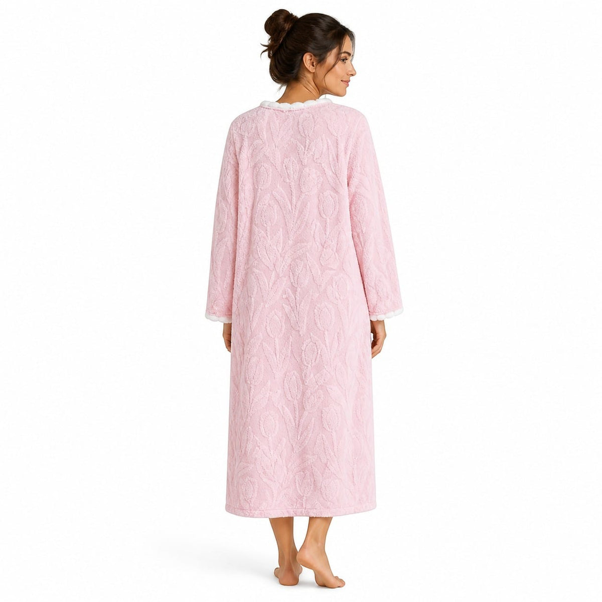 Robe de Chambre Femme Chaude Flanelle Épaisse