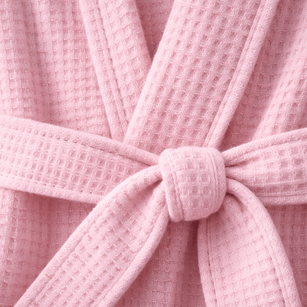 Peignoir de Bain Femme Coton Gaufré