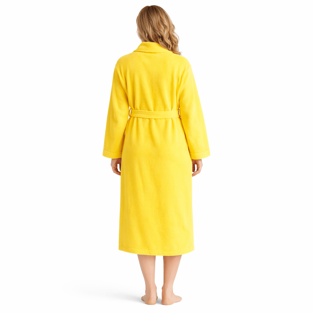 Peignoir de Bain Femme Éponge 100% Coton