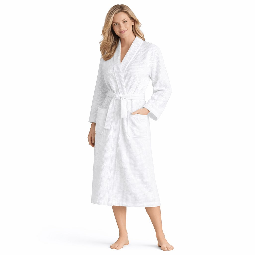Peignoir de Bain Femme Nid d’abeille