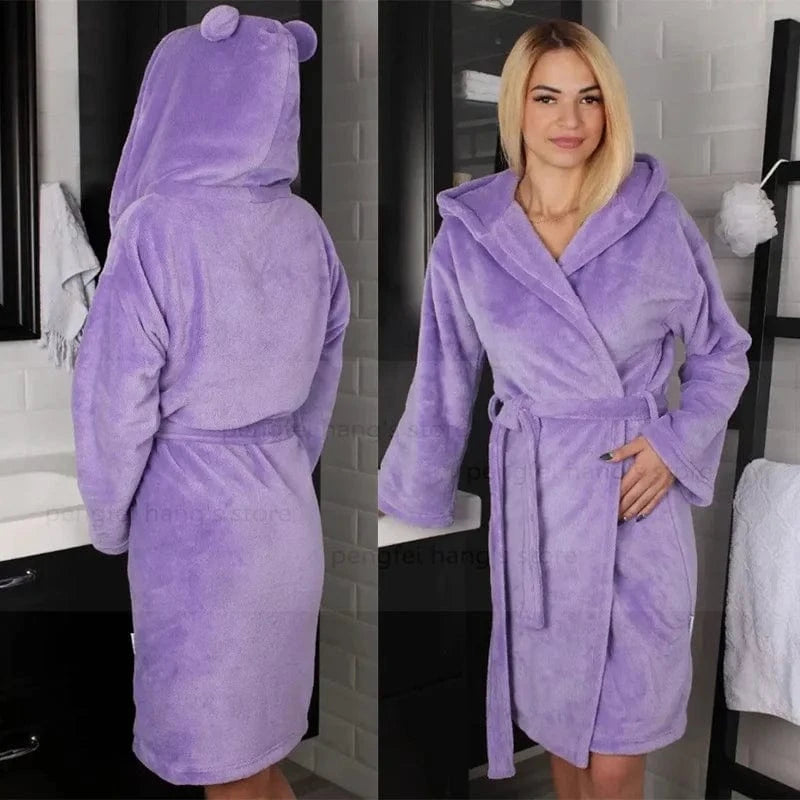 Peignoir de Bain Femme Ours