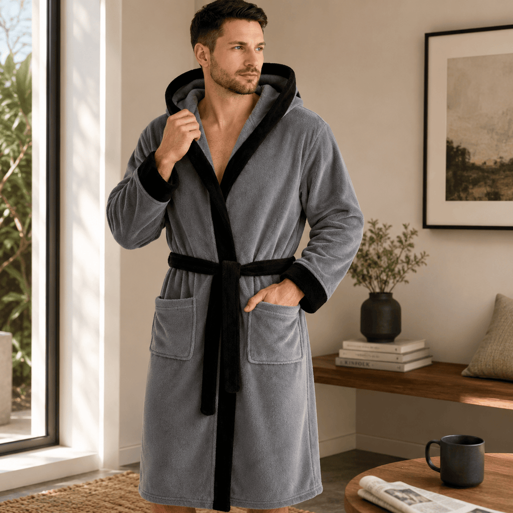 Peignoir de Bain Homme Capuche
