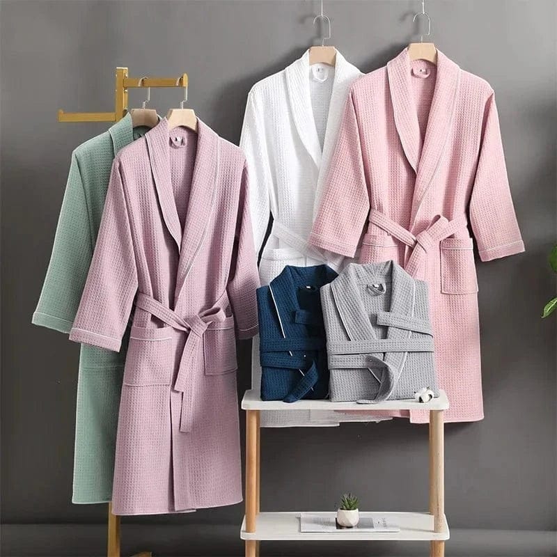 Peignoir de Bain Homme Coton Gaufré