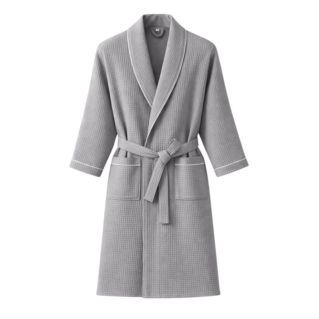 Peignoir de Bain Homme Coton Gaufré