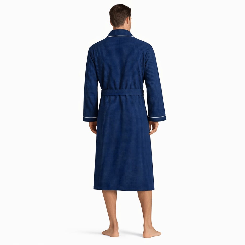 Peignoir de Bain Homme Coton Gaufré