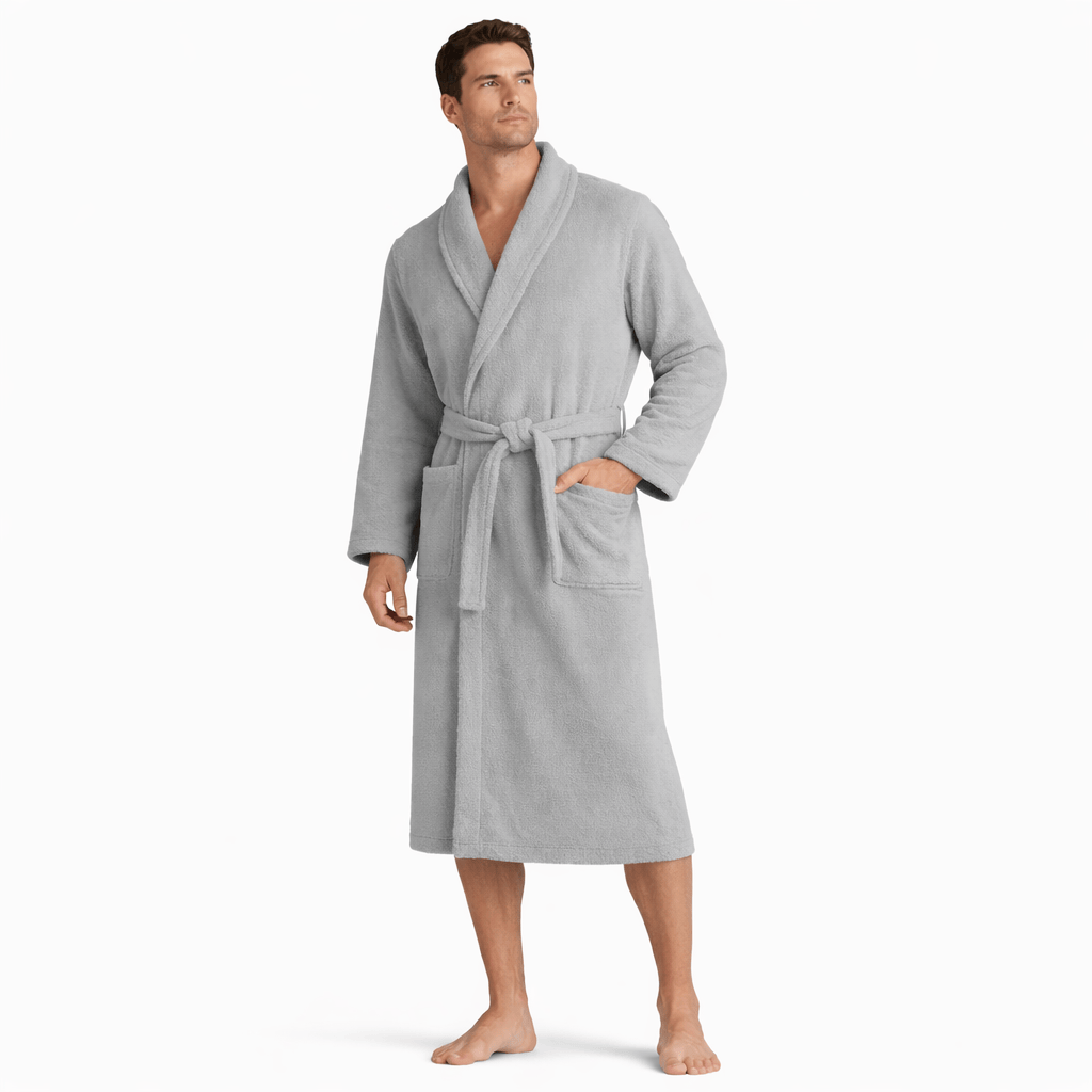 Peignoir de Bain Homme Éponge 100% Coton