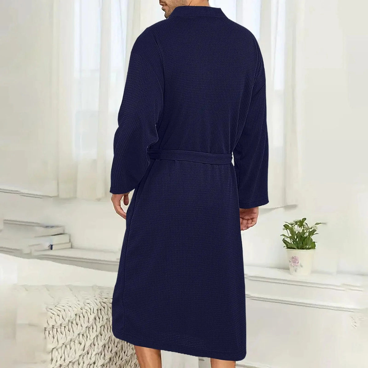 Peignoir de Bain Homme Nid d’Abeille