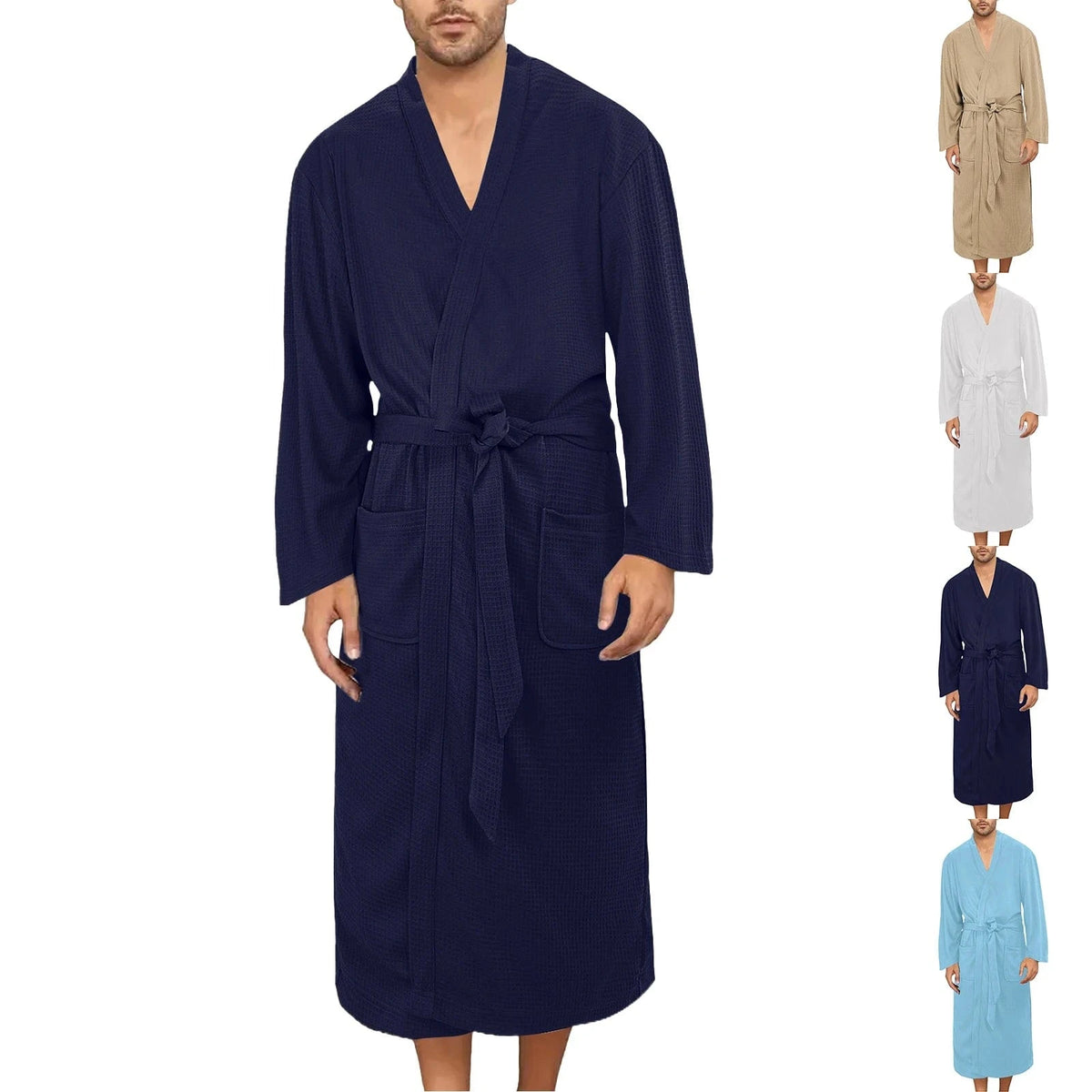 Peignoir de Bain Homme Nid d’Abeille