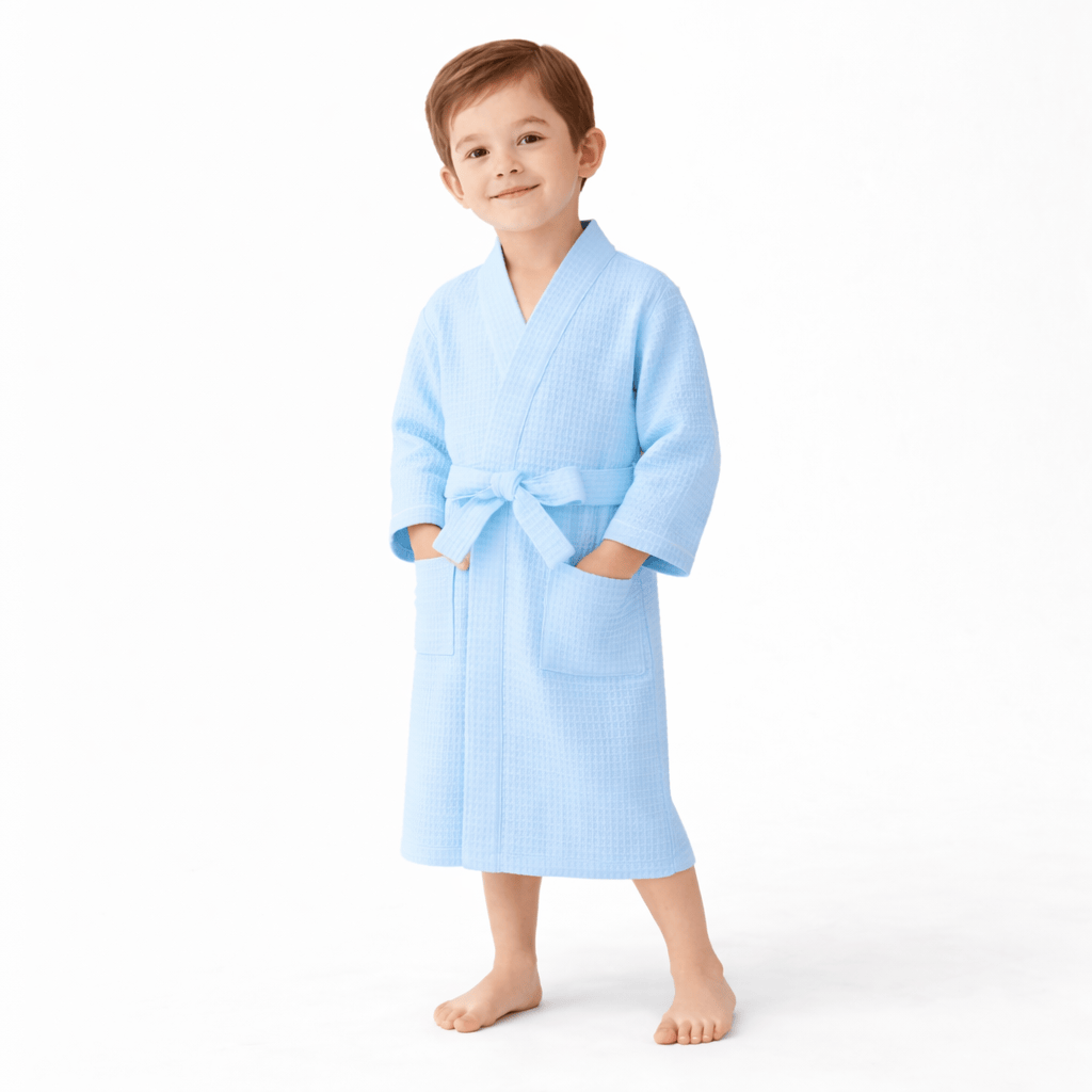 Peignoir Enfant Coton Nid d’Abeille