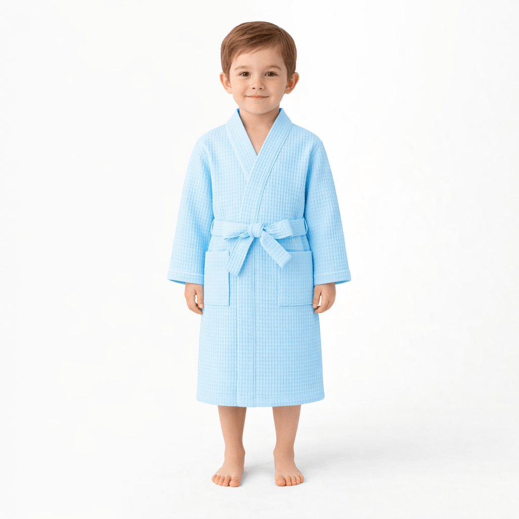Peignoir Enfant Coton Nid d’Abeille