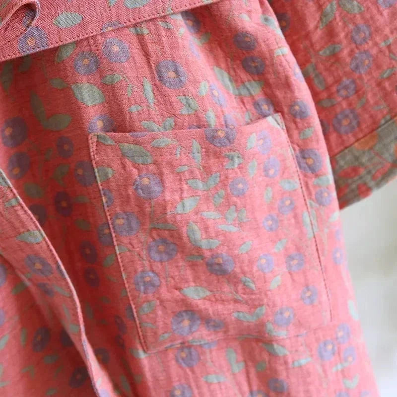 Peignoir Femme Kimono Coton