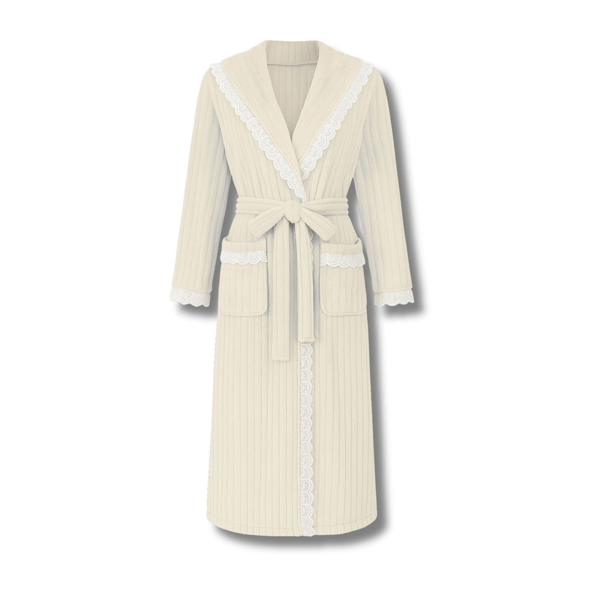 Peignoir Femme Polaire Dentelle