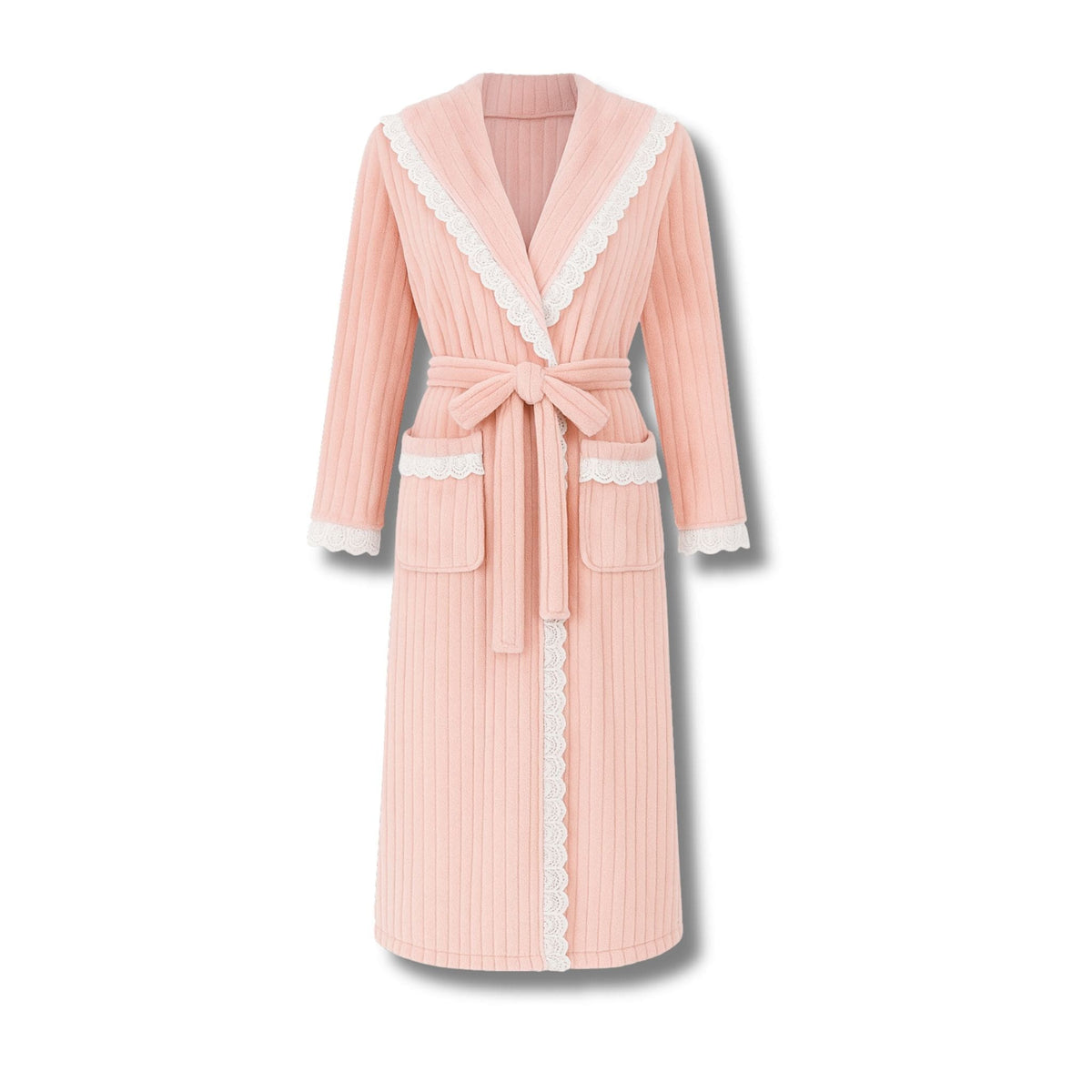 Peignoir Femme Polaire Dentelle
