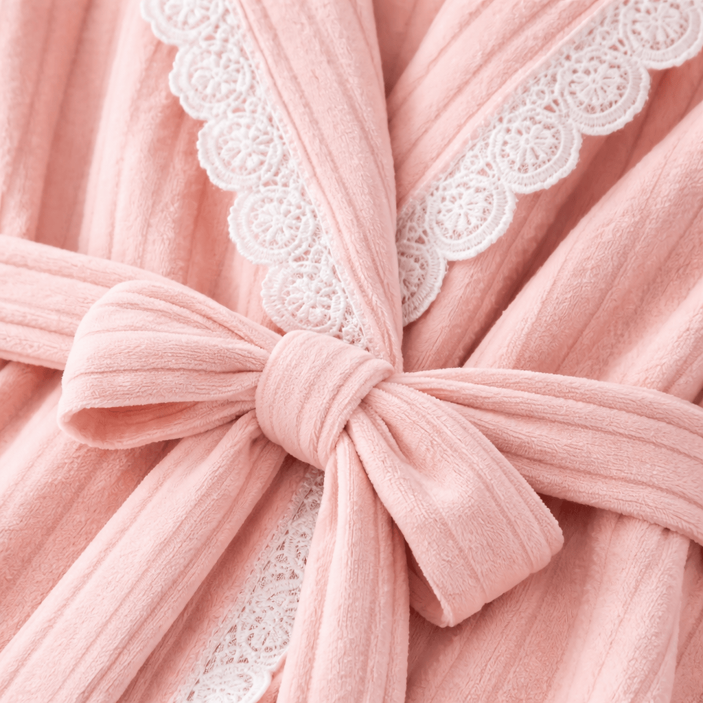 Peignoir Femme Polaire Dentelle