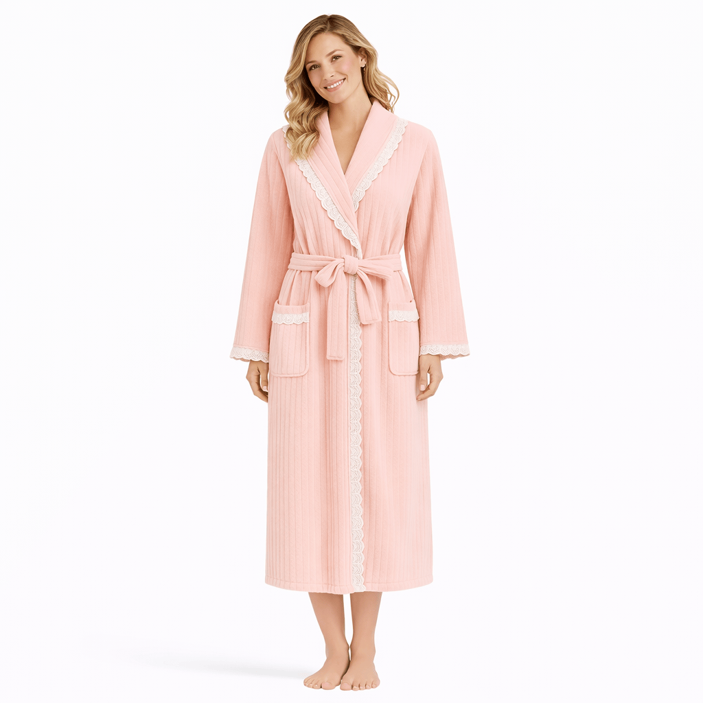 Peignoir Femme Polaire Dentelle