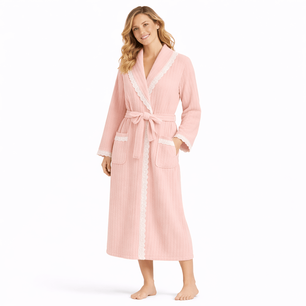 Peignoir Femme Polaire Dentelle