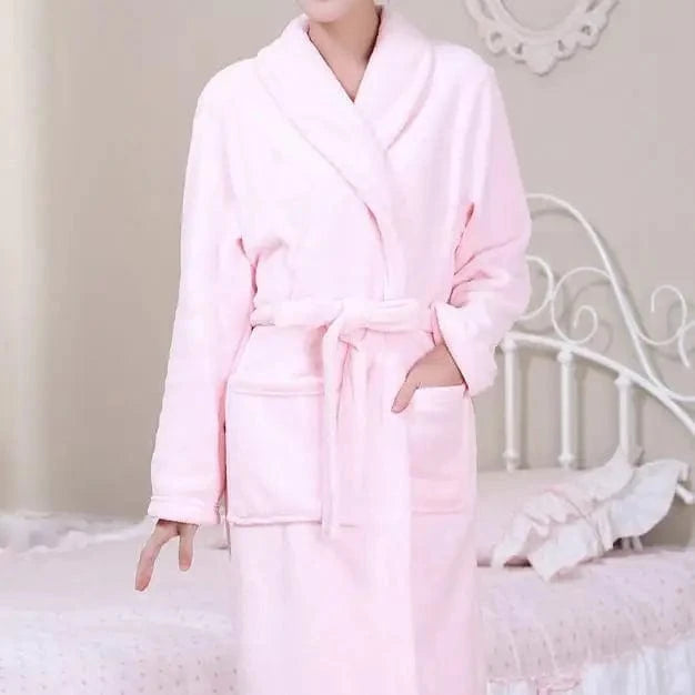 Peignoir Femme Polaire Flanelle Long