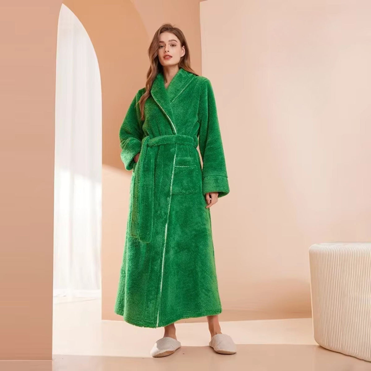 Peignoir Femme Polaire Long Hiver