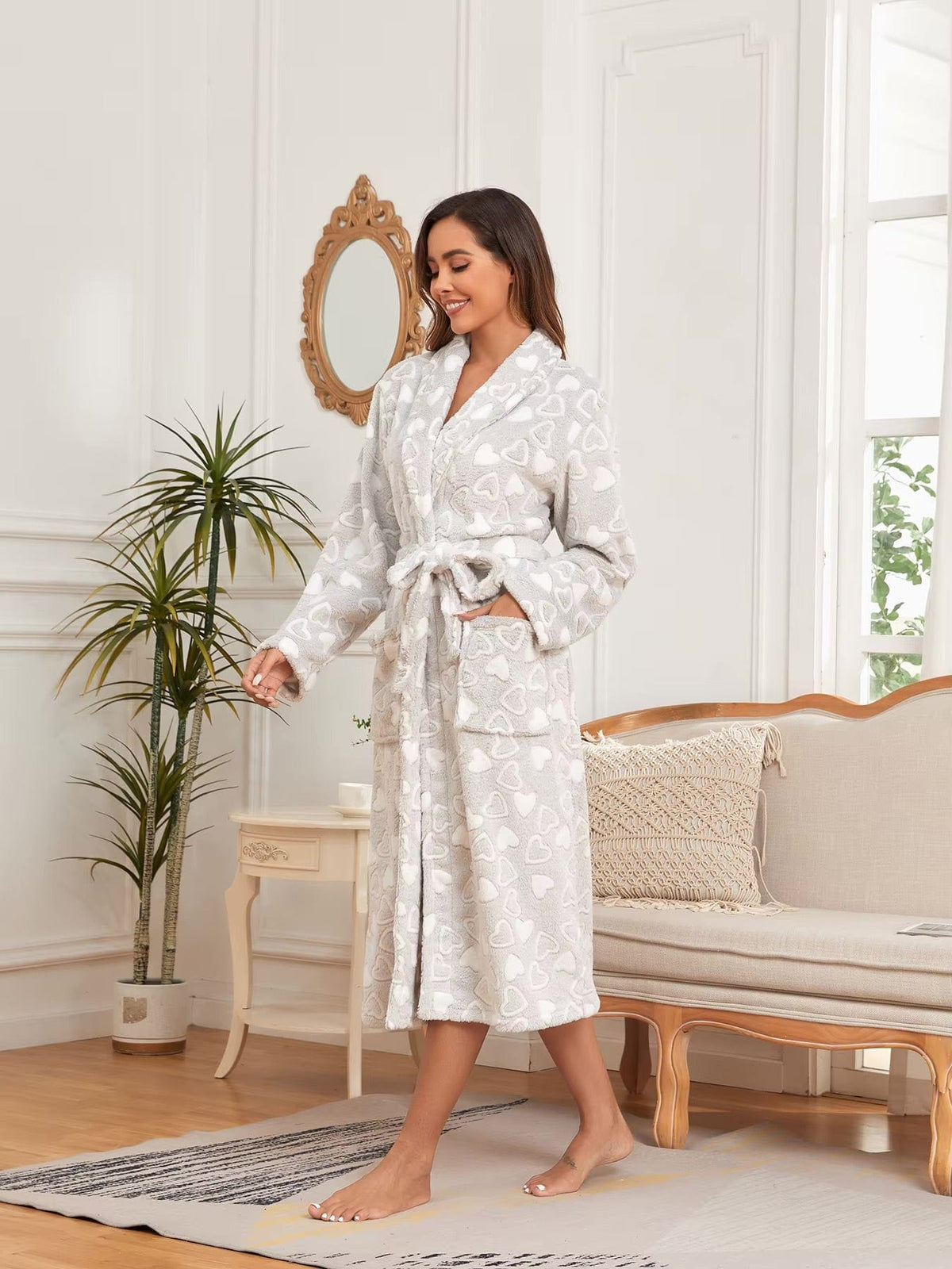 Peignoir Femme Polaire Love