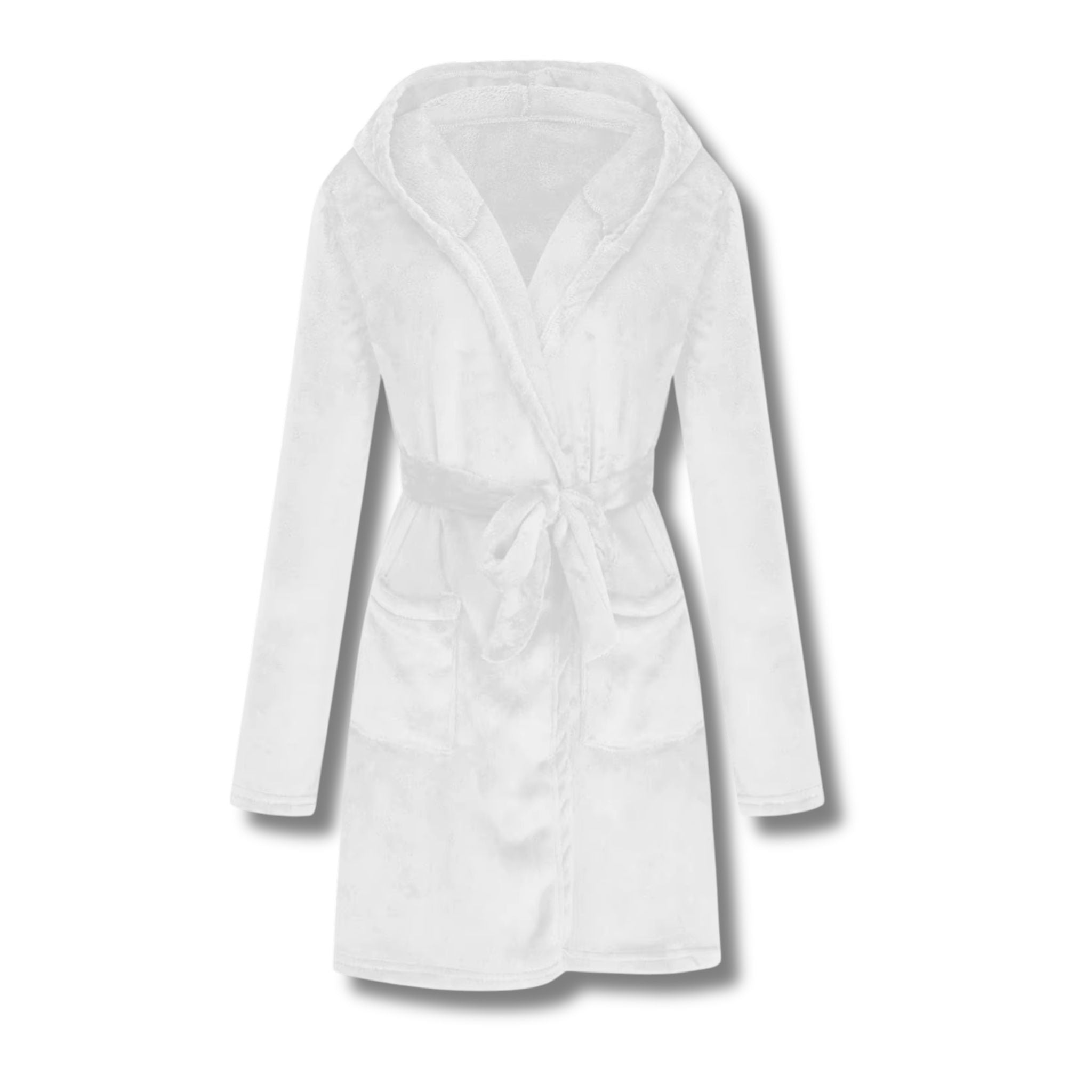 Peignoir Femme Polaire Velours avec Capuche