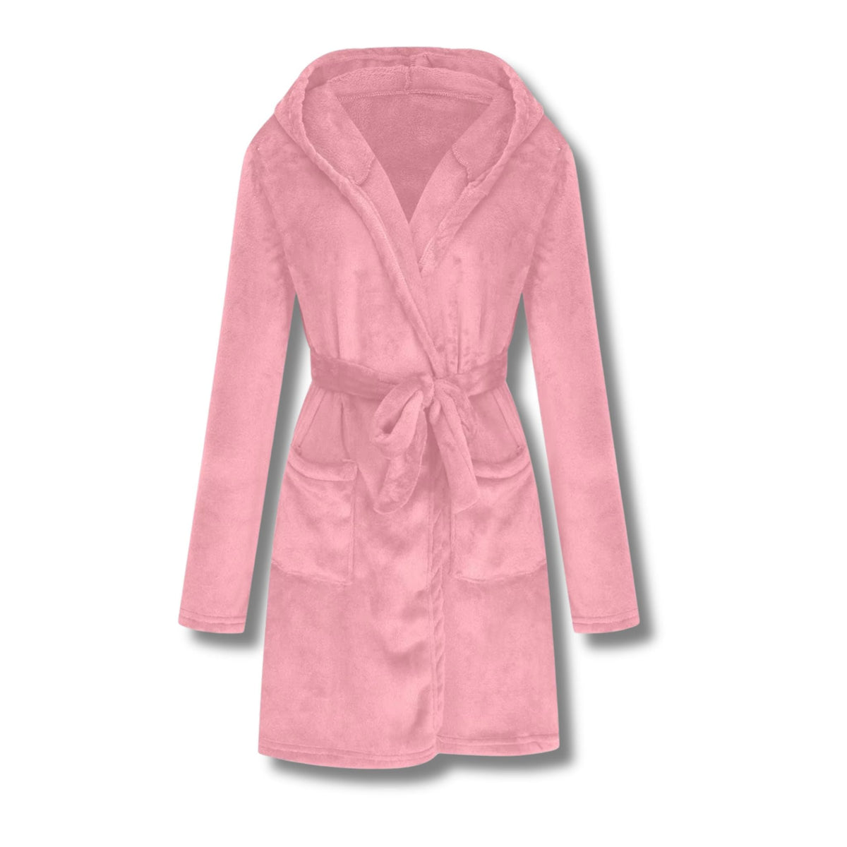 Peignoir Femme Polaire Velours avec Capuche