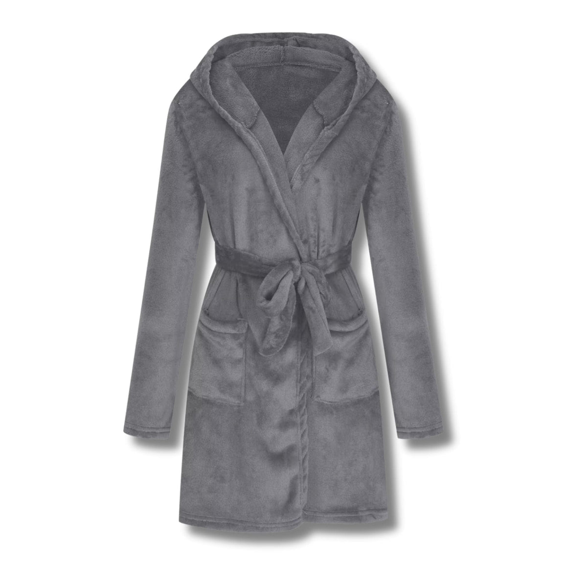 Peignoir Femme Polaire Velours avec Capuche