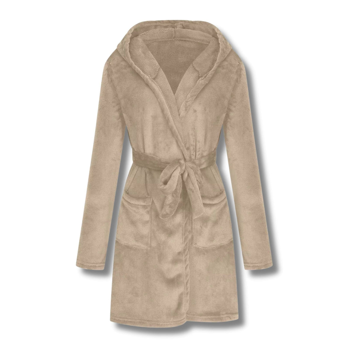 Peignoir Femme Polaire Velours avec Capuche