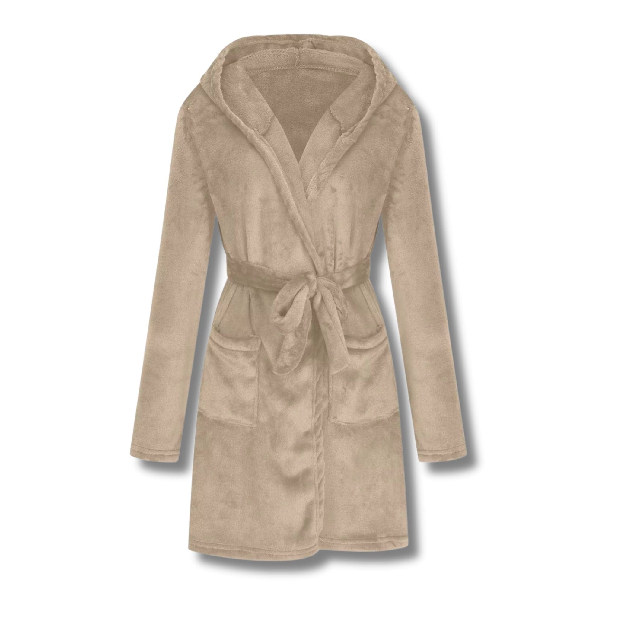 Peignoir Femme Polaire Velours avec Capuche