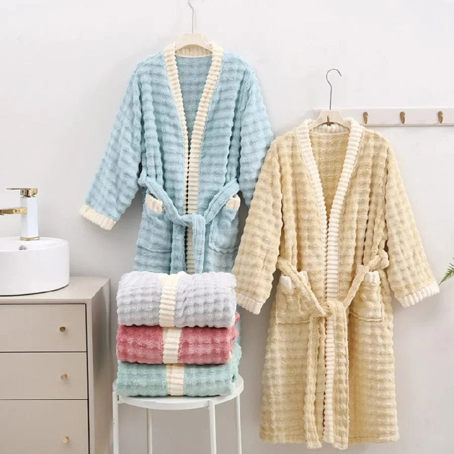 Peignoir Femme Polaire Velours Chaud