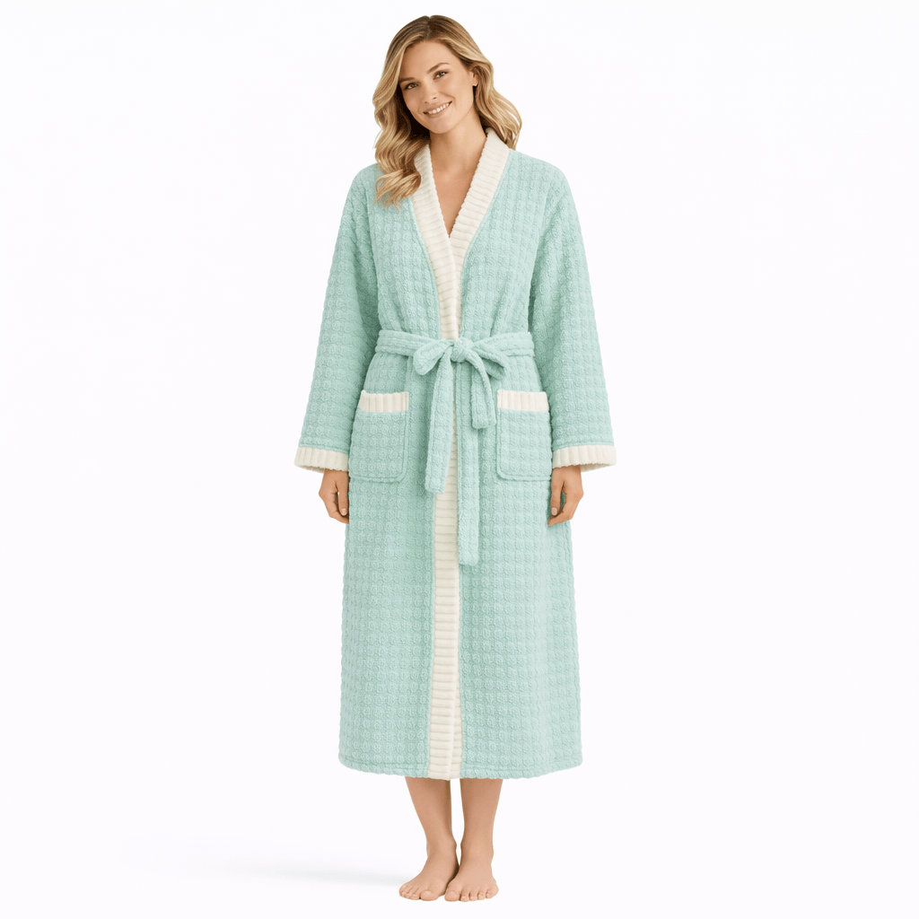 Peignoir Femme Polaire Velours Chaud