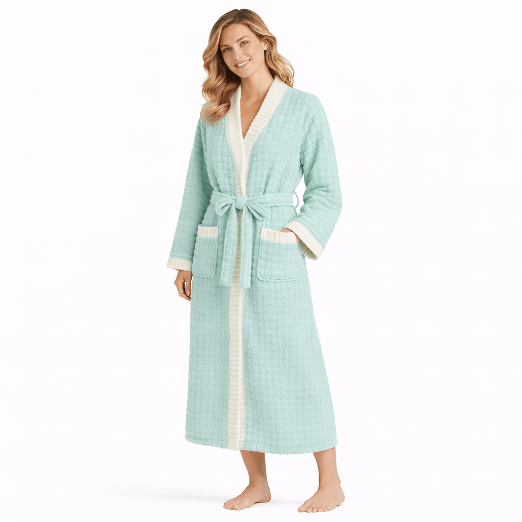 Peignoir Femme Polaire Velours Chaud