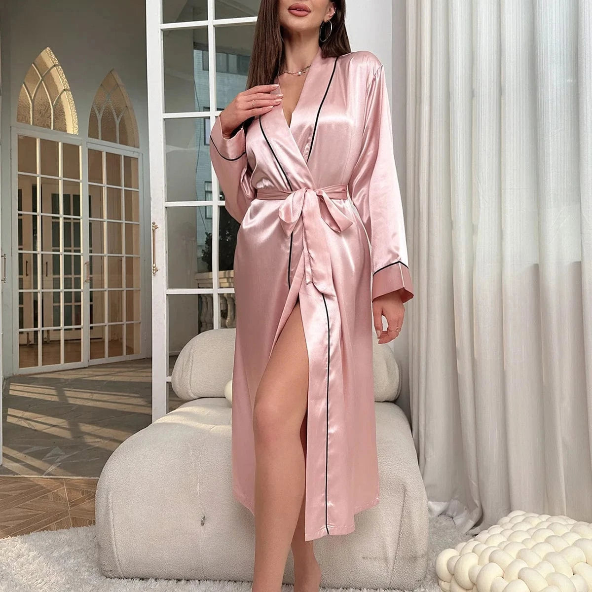 Peignoir Femme Satin Chic