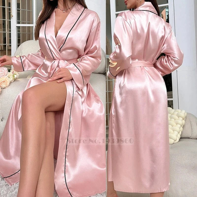Peignoir Femme Satin Chic