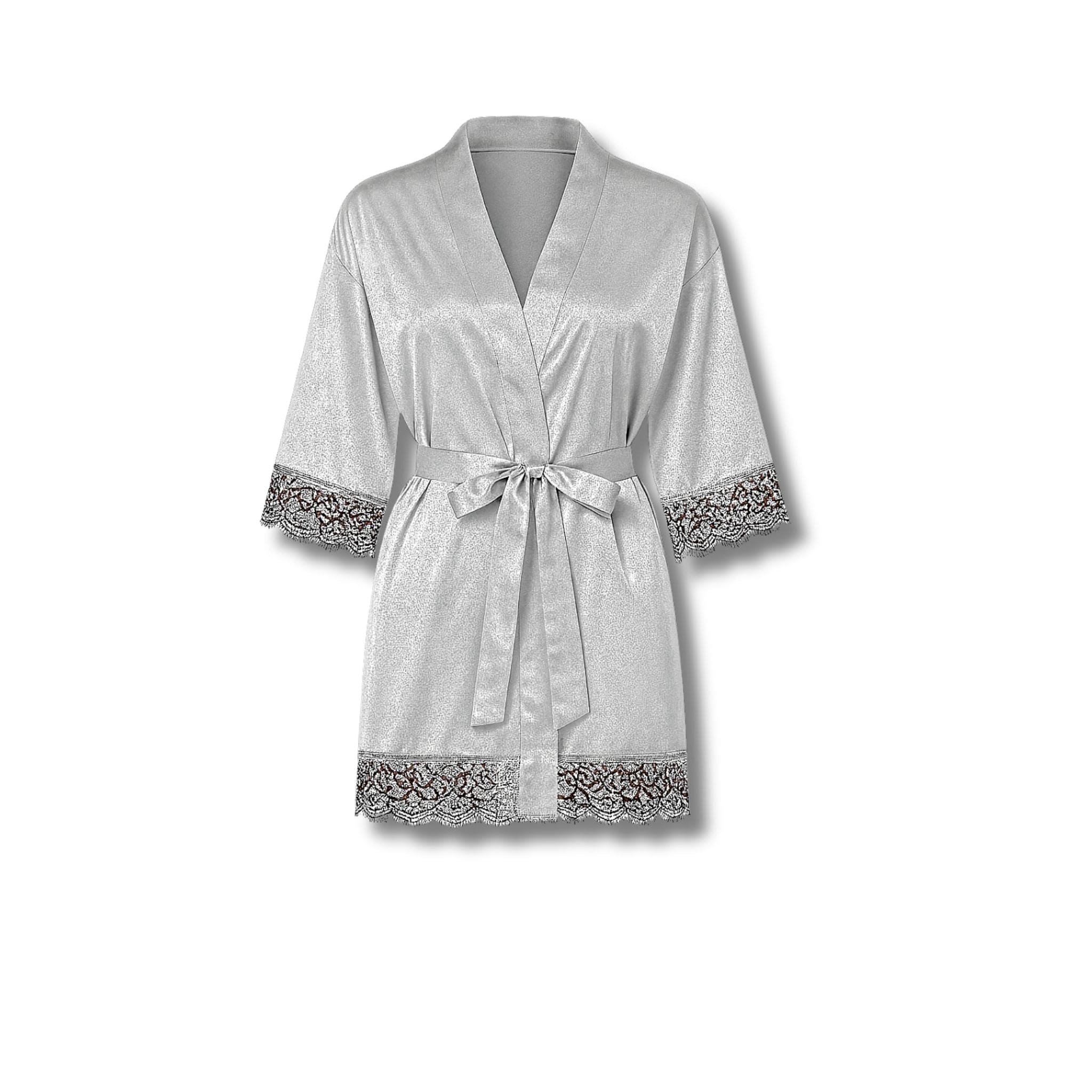 Peignoir Femme Satin Court