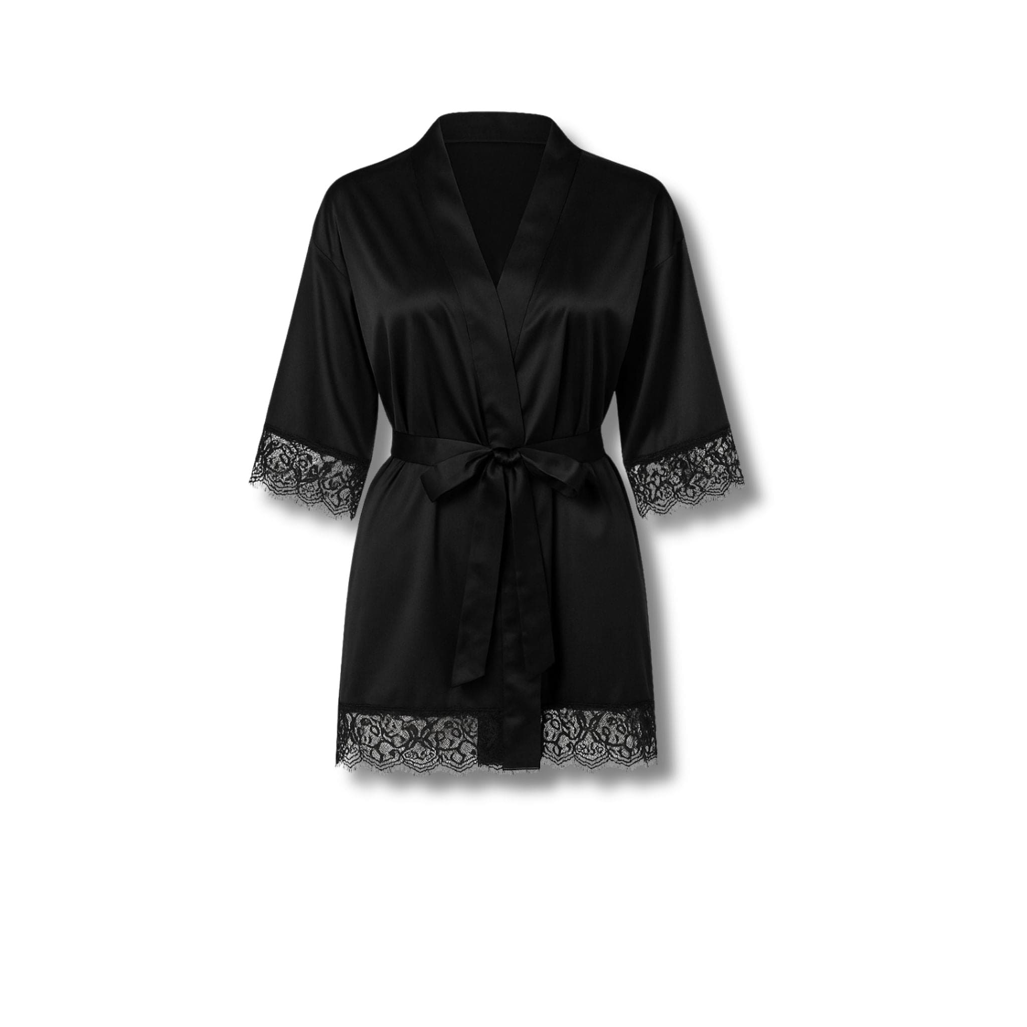 Peignoir Femme Satin Court