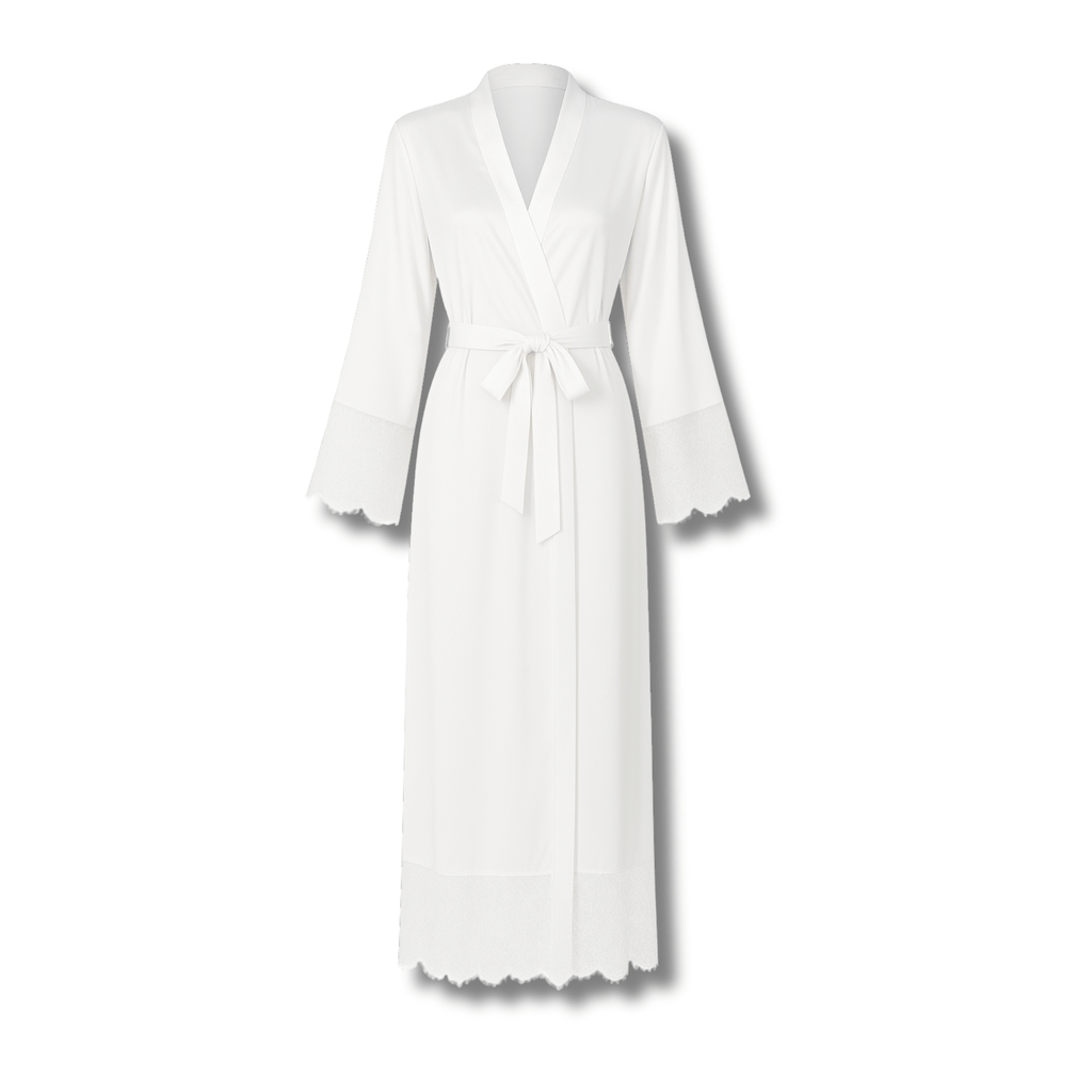 Peignoir Femme Satin Dentelle
