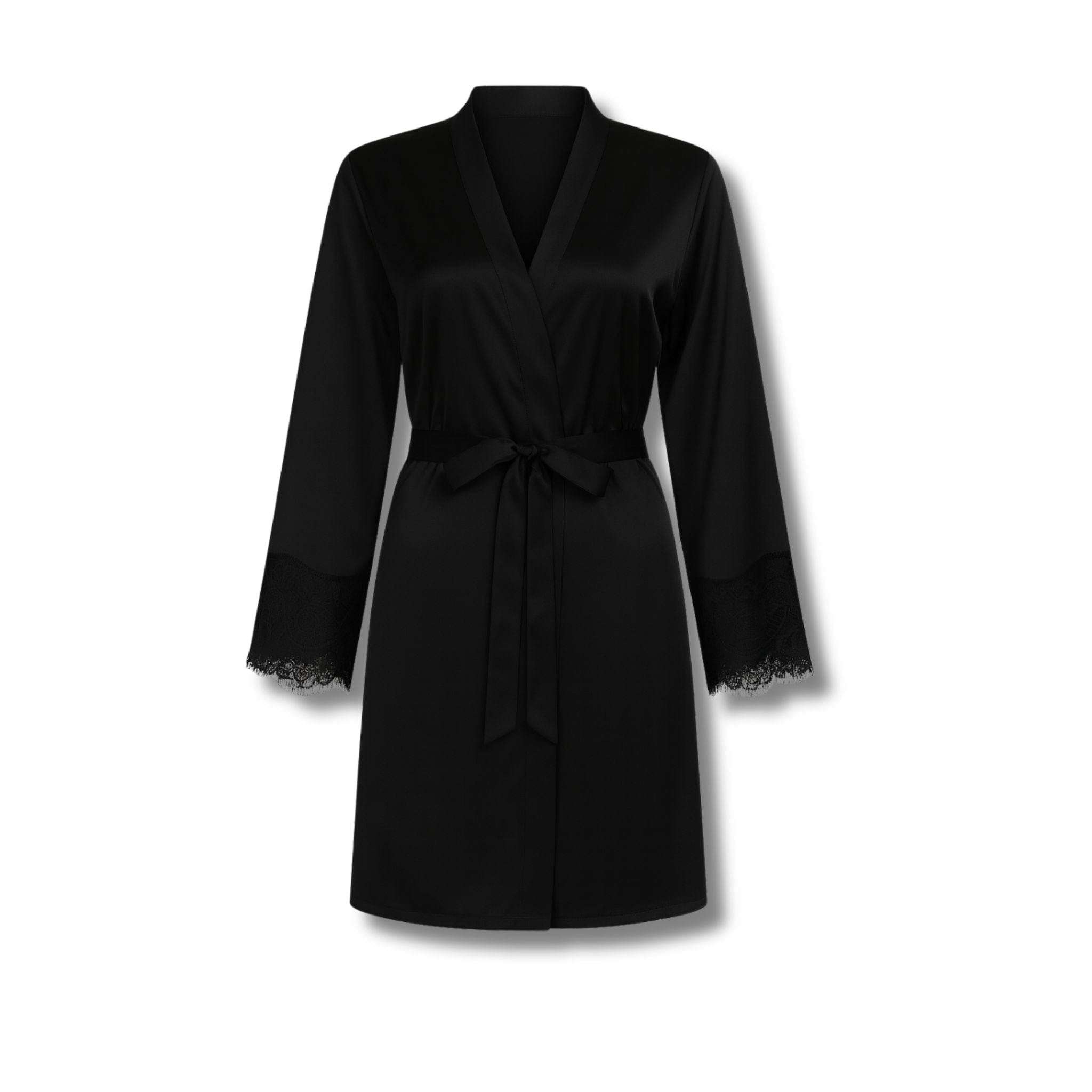 Peignoir Femme Satin Dos Transparent