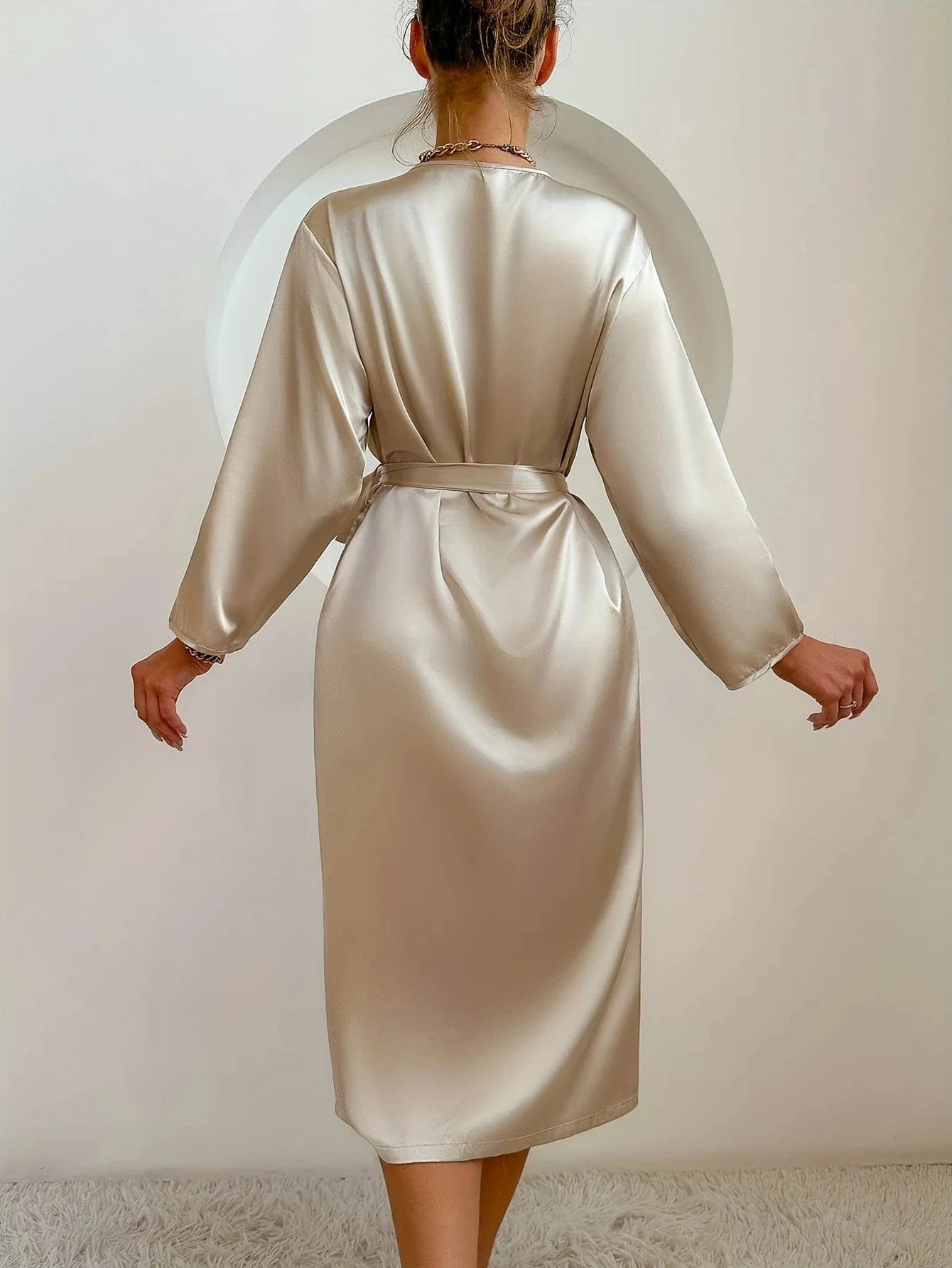 Peignoir Femme Satin Long