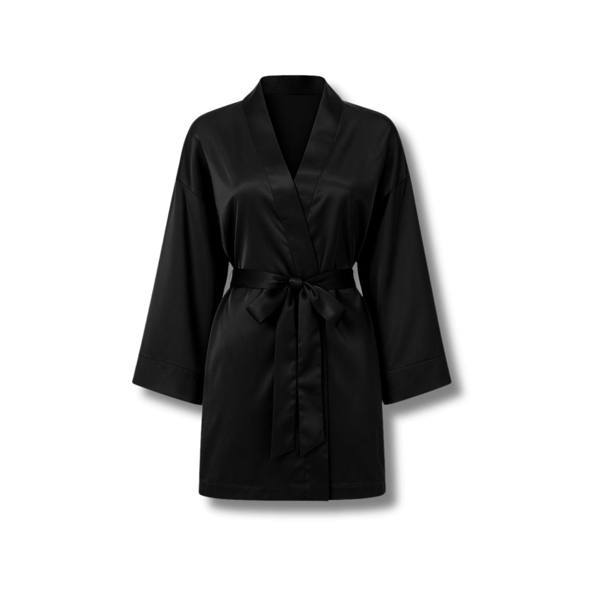 Peignoir Femme Satin Manches Évasées