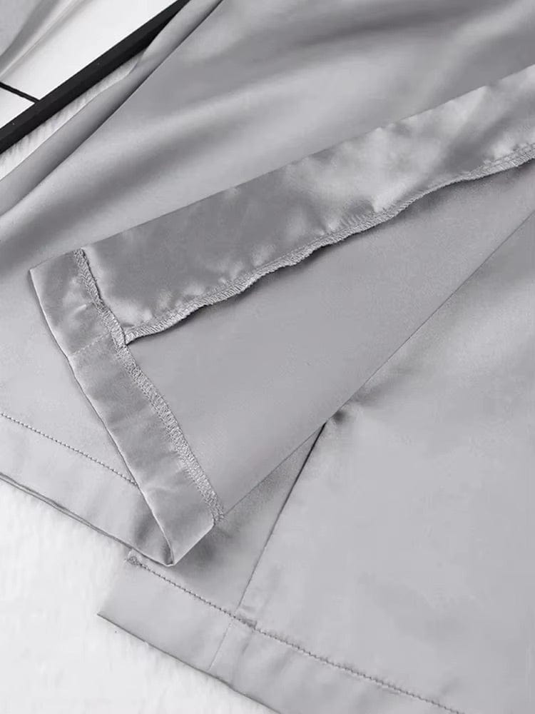 Peignoir Femme Satin Manches Évasées