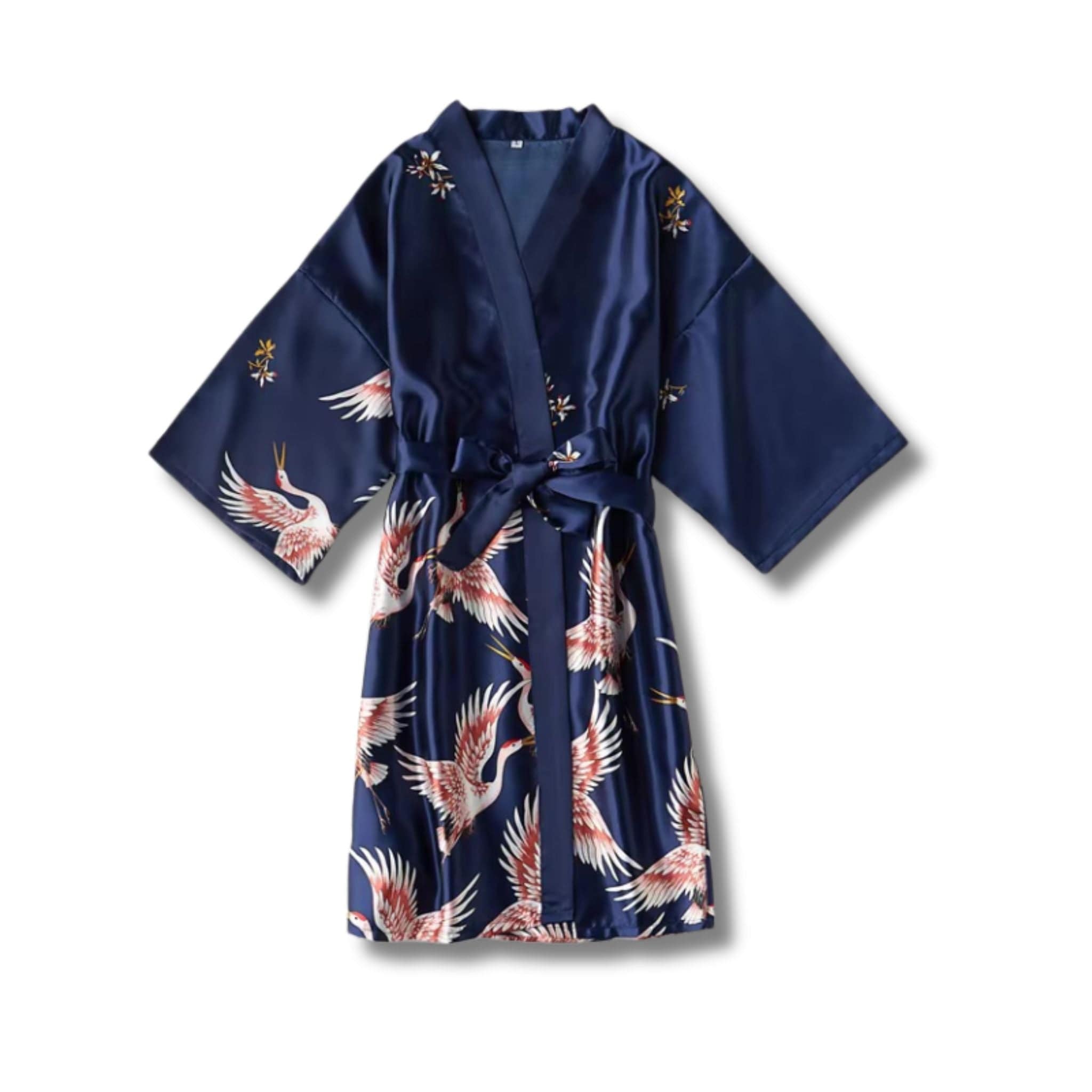 Peignoir Femme Satin Oiseau