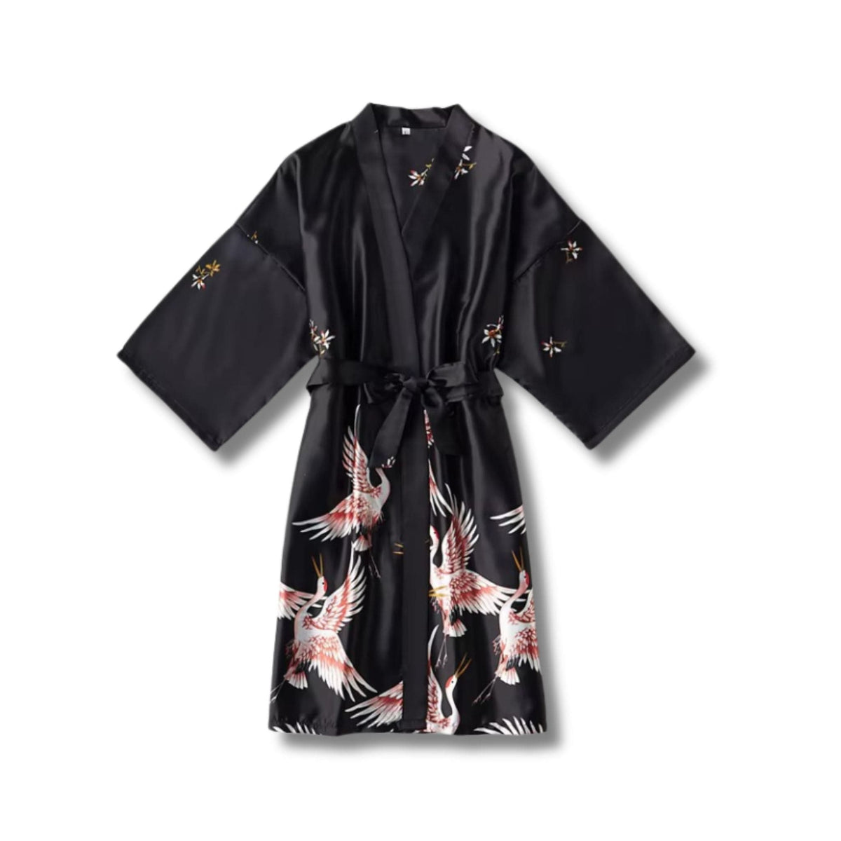 Peignoir Femme Satin Oiseau
