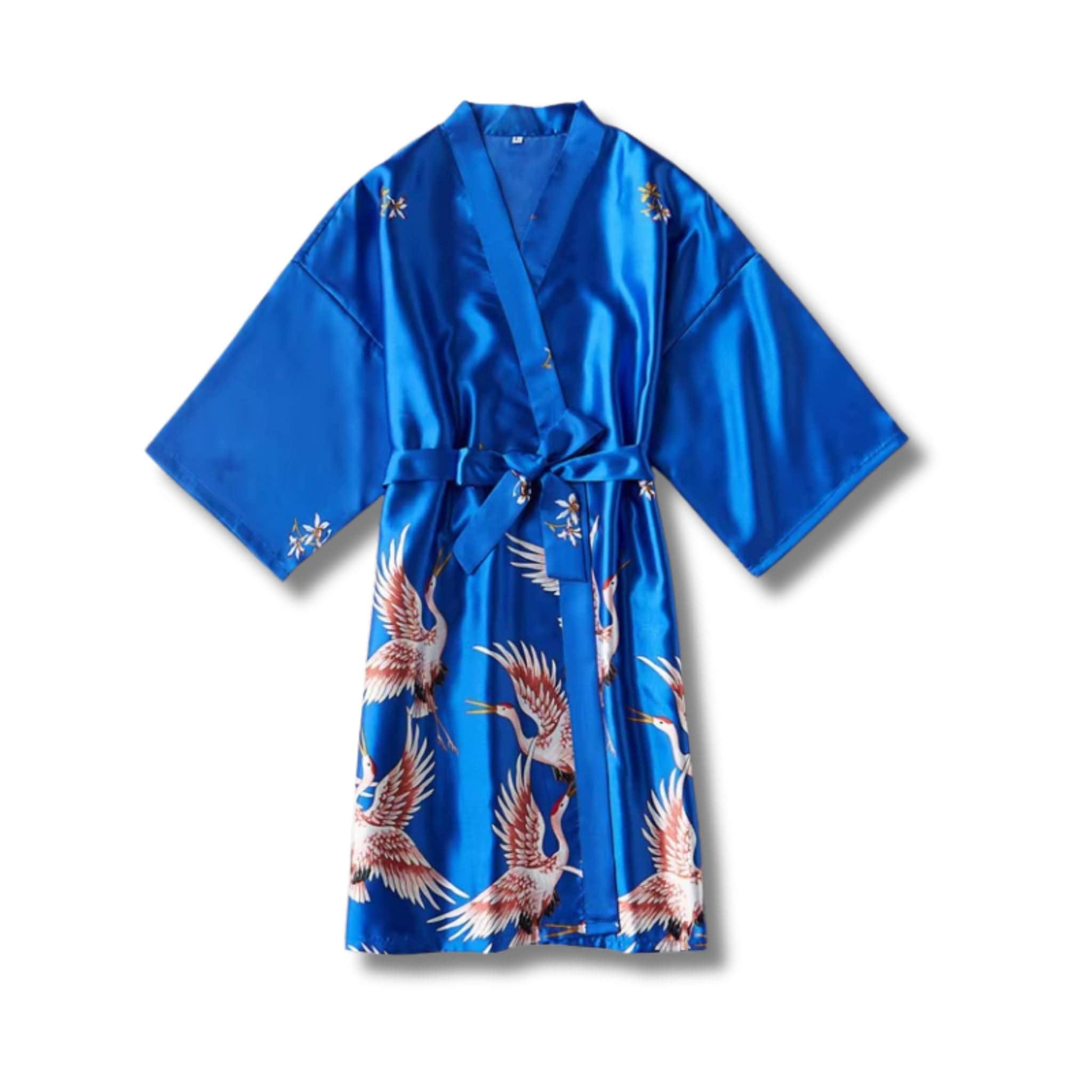 Peignoir Femme Satin Oiseau