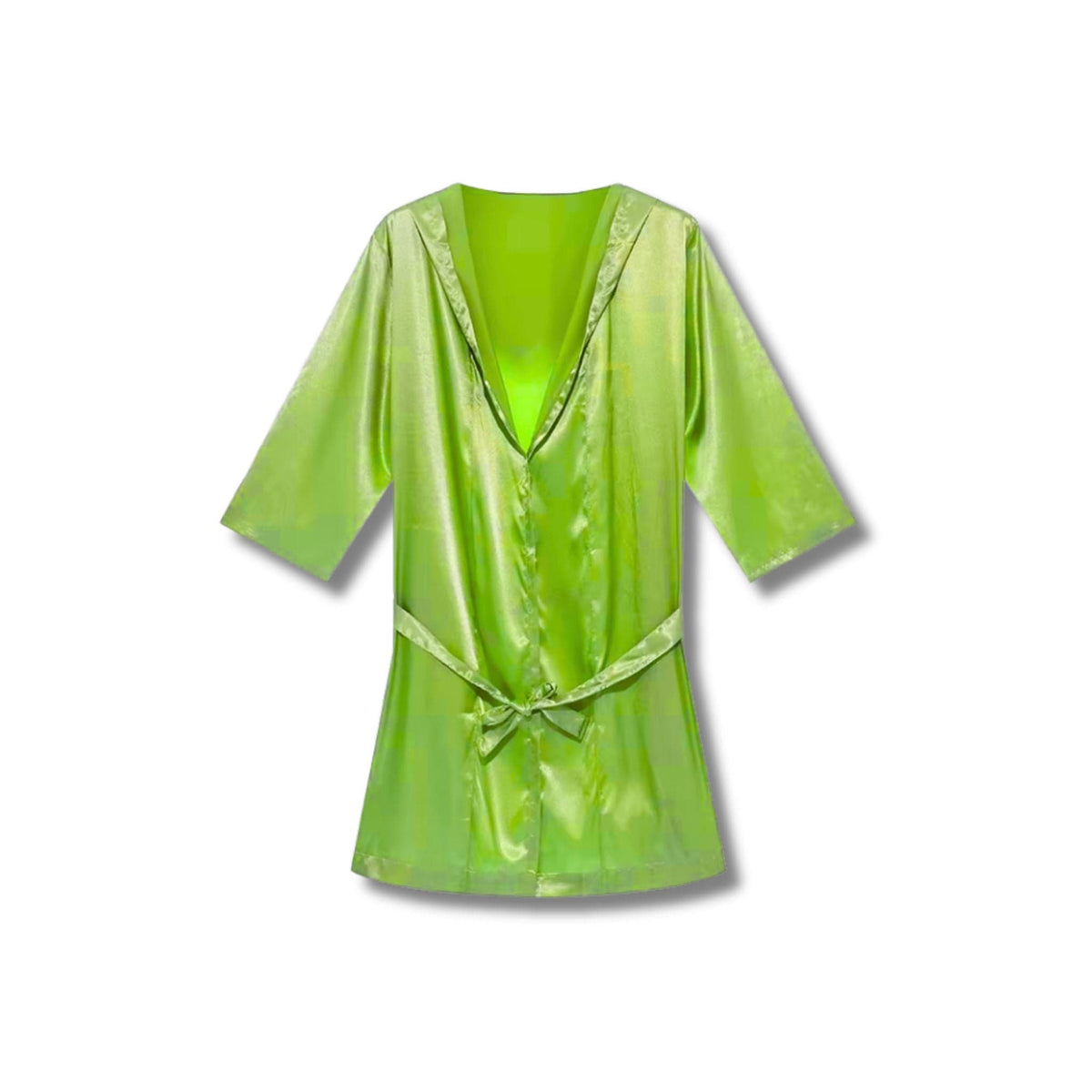 Peignoir Homme Luxe Satin Été